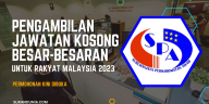 Pengambilan Jawatan Kosong SPA Tahun 2023